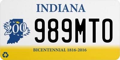 IN license plate 989MTO