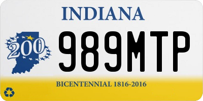 IN license plate 989MTP