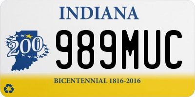 IN license plate 989MUC