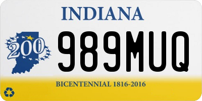 IN license plate 989MUQ