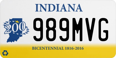 IN license plate 989MVG