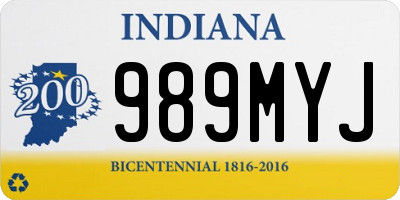 IN license plate 989MYJ
