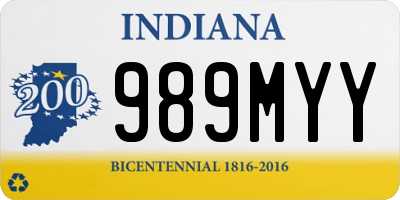 IN license plate 989MYY