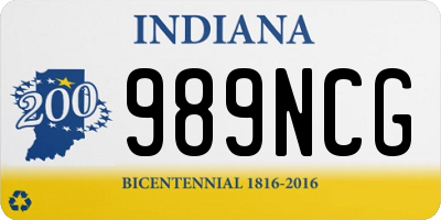 IN license plate 989NCG