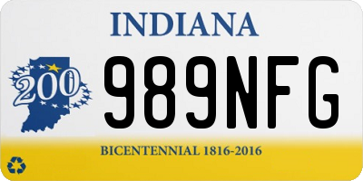 IN license plate 989NFG