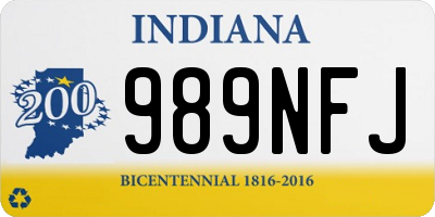 IN license plate 989NFJ