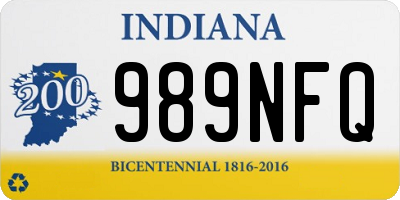 IN license plate 989NFQ