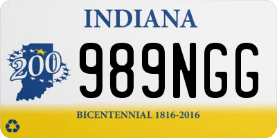 IN license plate 989NGG