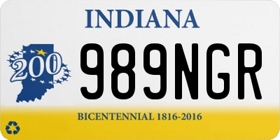 IN license plate 989NGR
