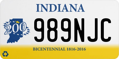 IN license plate 989NJC