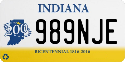 IN license plate 989NJE