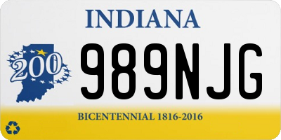 IN license plate 989NJG