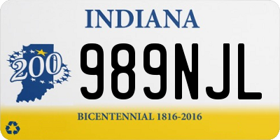 IN license plate 989NJL