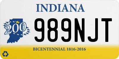 IN license plate 989NJT