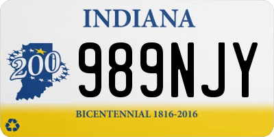 IN license plate 989NJY