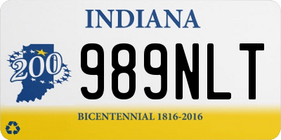 IN license plate 989NLT