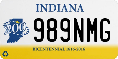 IN license plate 989NMG