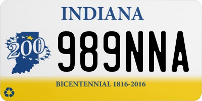 IN license plate 989NNA