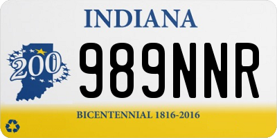 IN license plate 989NNR