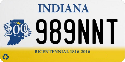 IN license plate 989NNT