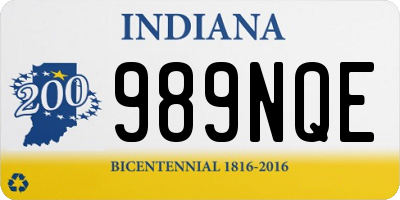 IN license plate 989NQE