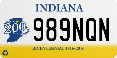 IN license plate 989NQN