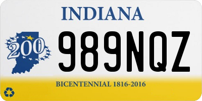 IN license plate 989NQZ