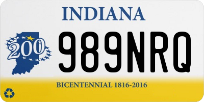 IN license plate 989NRQ