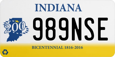 IN license plate 989NSE