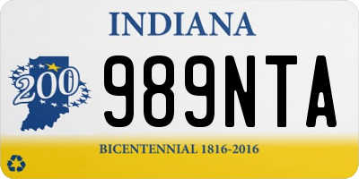 IN license plate 989NTA