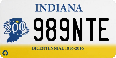 IN license plate 989NTE