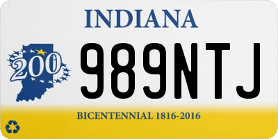 IN license plate 989NTJ