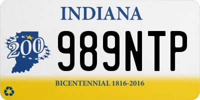 IN license plate 989NTP