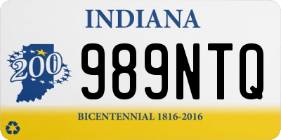 IN license plate 989NTQ