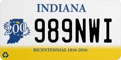 IN license plate 989NWI