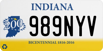 IN license plate 989NYV