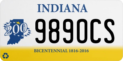 IN license plate 989OCS