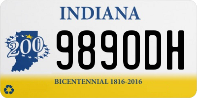 IN license plate 989ODH