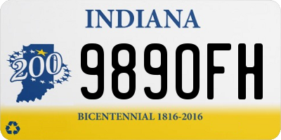 IN license plate 989OFH