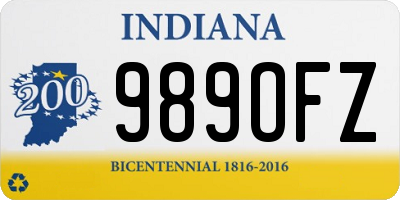 IN license plate 989OFZ