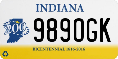 IN license plate 989OGK