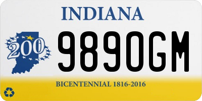 IN license plate 989OGM