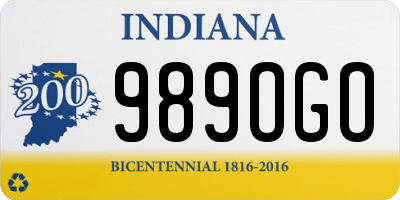 IN license plate 989OGO