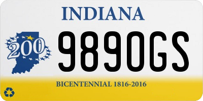 IN license plate 989OGS