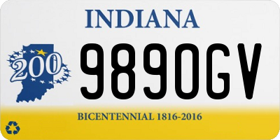 IN license plate 989OGV