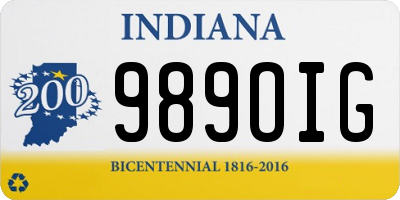 IN license plate 989OIG
