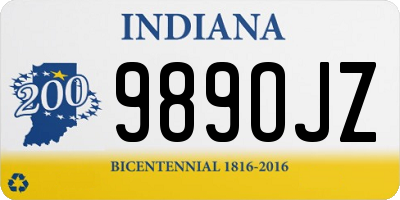 IN license plate 989OJZ