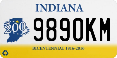 IN license plate 989OKM