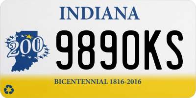 IN license plate 989OKS