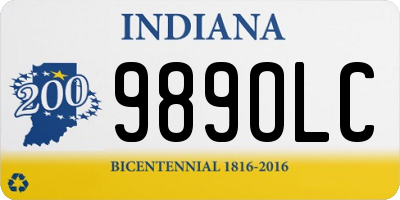 IN license plate 989OLC